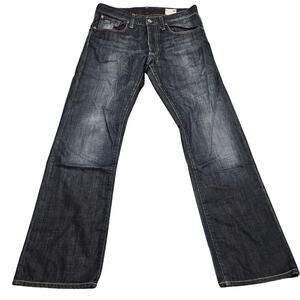 G-Star Raw 3301 Jeans Dark Wash 33x32 Straight Fit Premium Denim
